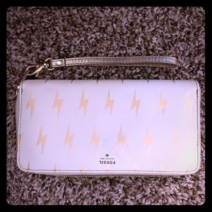 Fossil lightning bolt wallet new